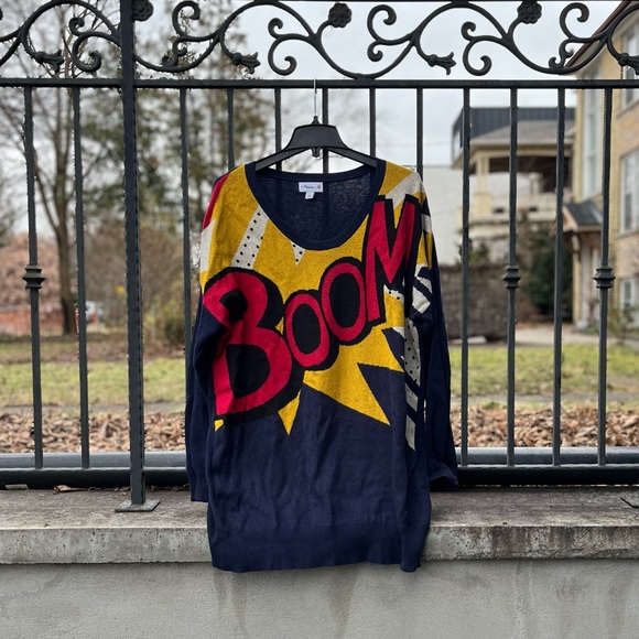 3.1 Philip Lim for Target BOOM Cartoon Pop Art Print Sweater Size XL - Picture 5 of 9